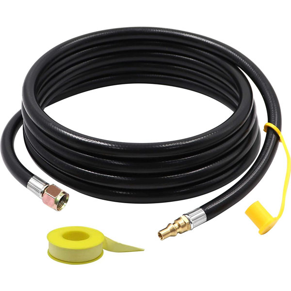 slai 1/4" Propane Quick Connect/Disconnect Hose For RV To Grill, Propane Line Quick Connect
